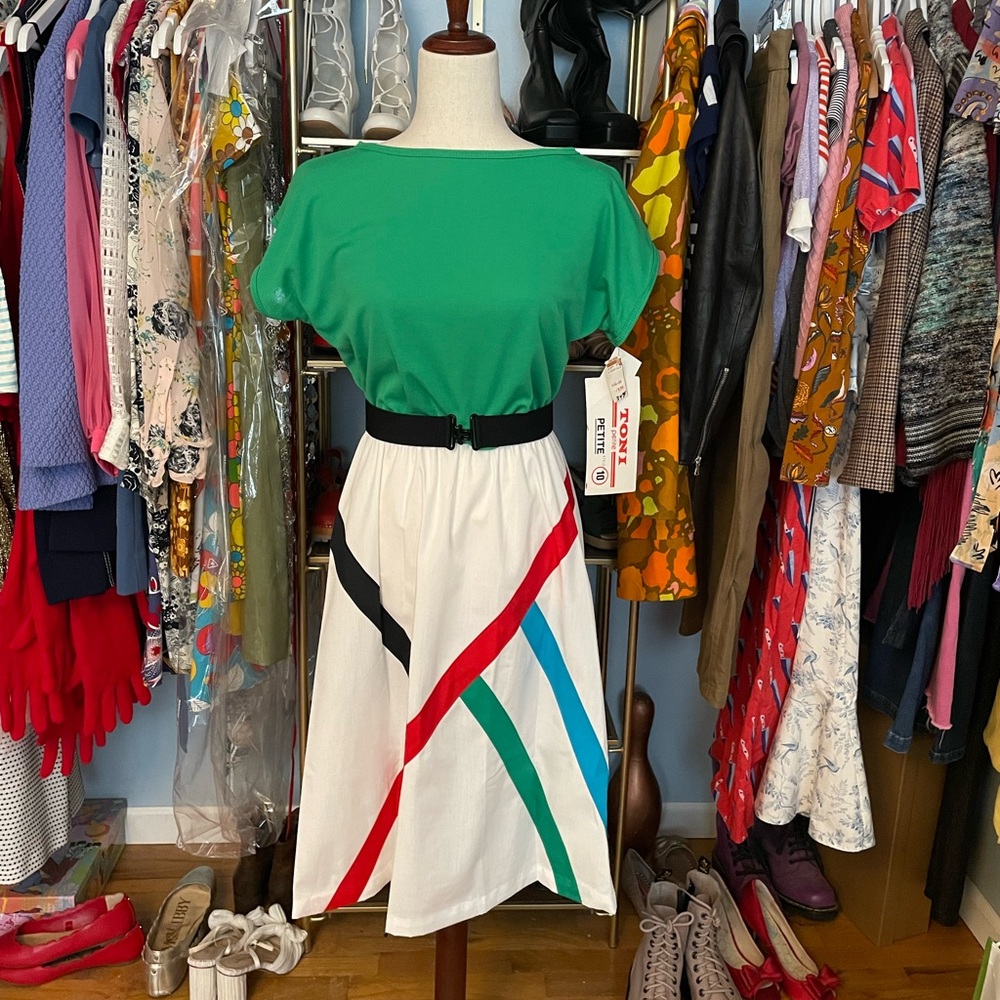 Deadstock Toni Todd Colorblock Dress - Size Medium